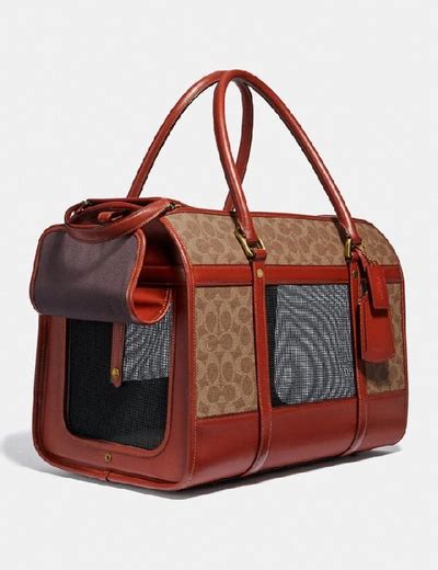 replica coach pet carrier